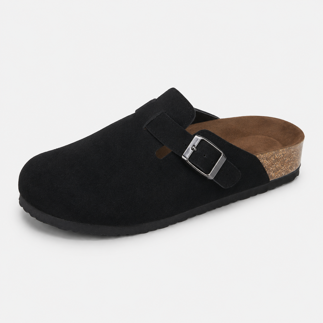 Unisex Buckle Clog Sandals with Contoured Footbed Brindle & Balance