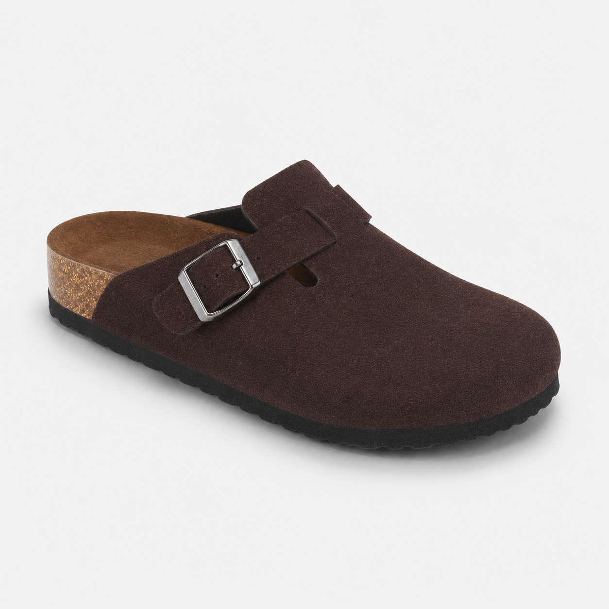 Unisex Buckle Clog Sandals with Contoured Footbed Brindle & Balance
