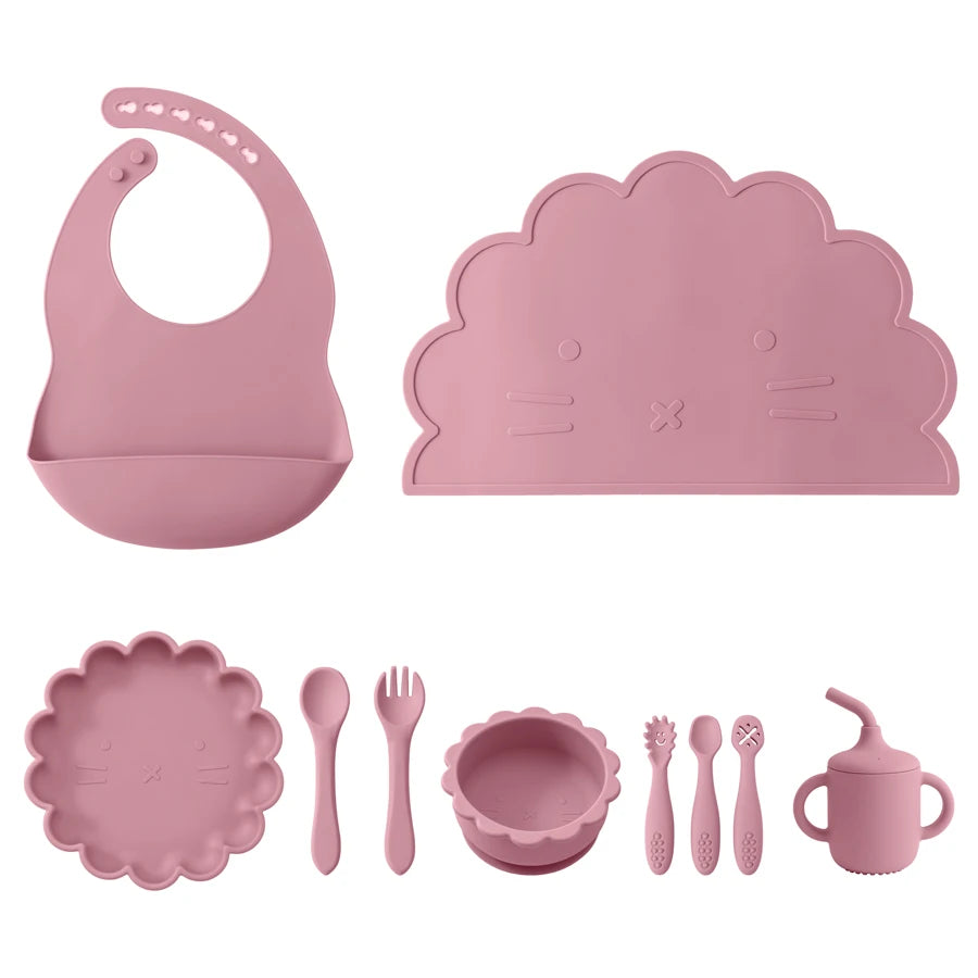 Colorful Silicone Baby Feeding Set SnugBubs Australia
