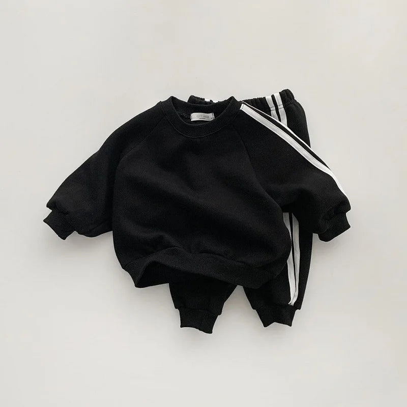 Boys Solid Color Tracksuit Set SnugBubs Australia