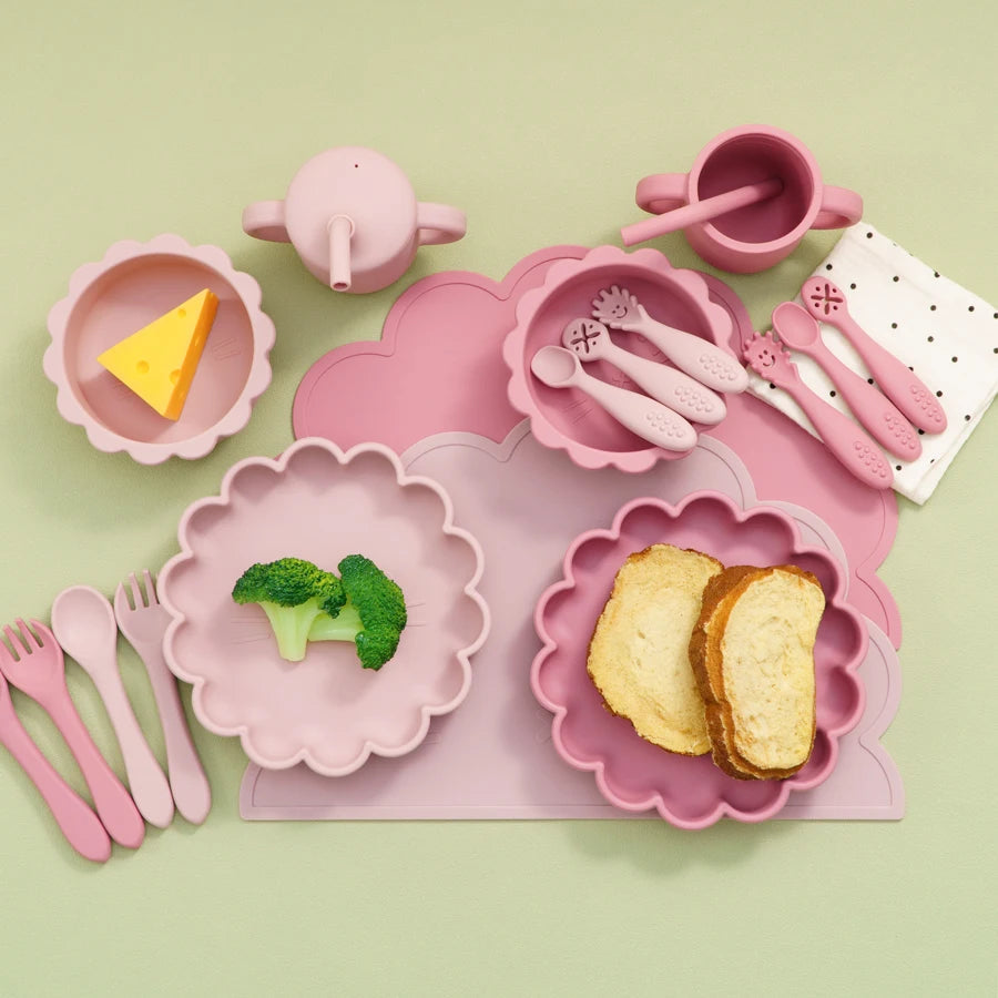 Colorful Silicone Baby Feeding Set SnugBubs Australia