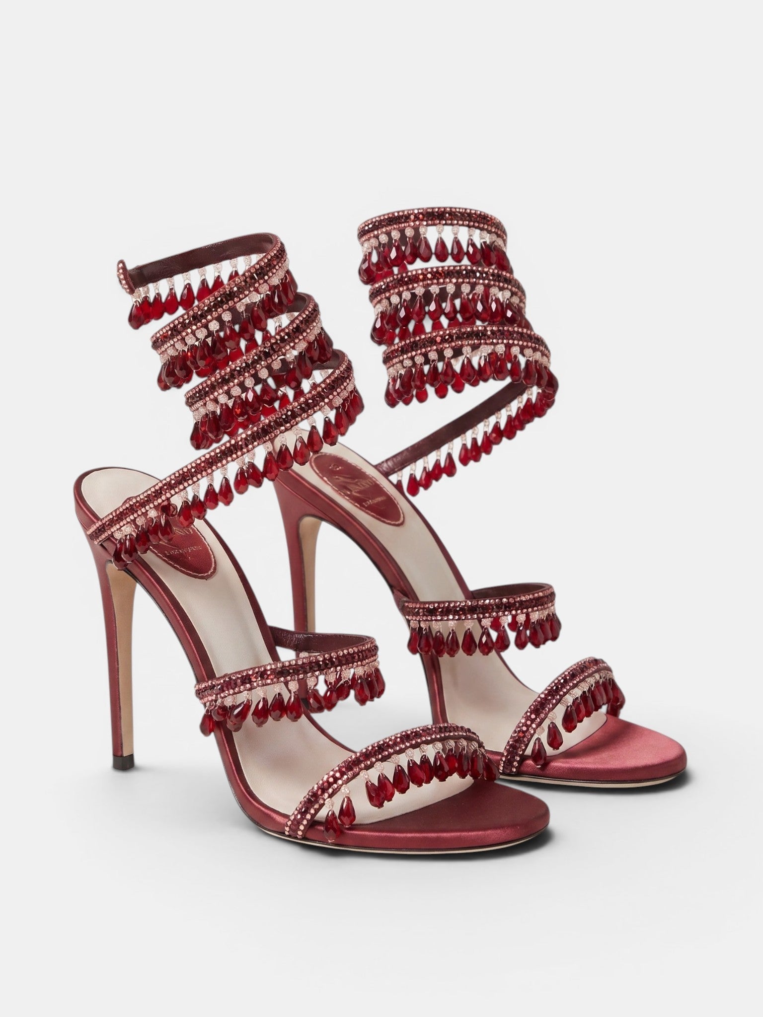 Gleamond | Women's High Heel Sandals with Open Toe and Wraparound Ankle Strap Gleamond