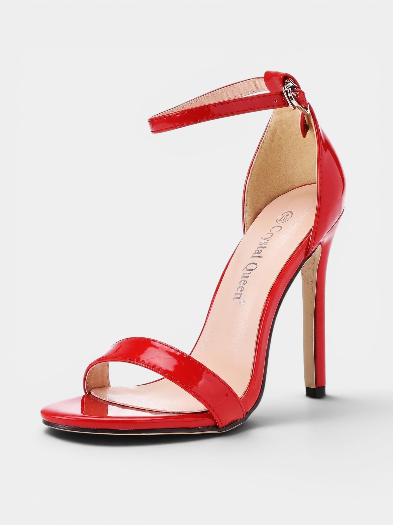 Gleamond | Women's Dress Sandals with Buckle Ankle Strap and Stiletto Heel Gleamond