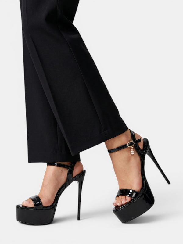 Gleamond | Women's Platform Sandals with Ankle Strap and Stiletto Heel Gleamond