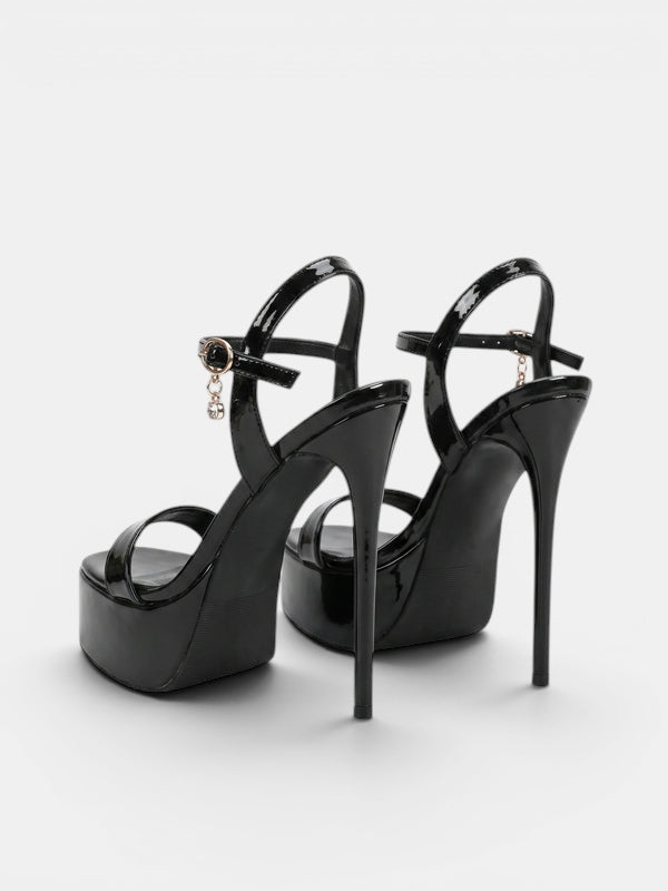 Gleamond | Women's Platform Sandals with Ankle Strap and Stiletto Heel Gleamond