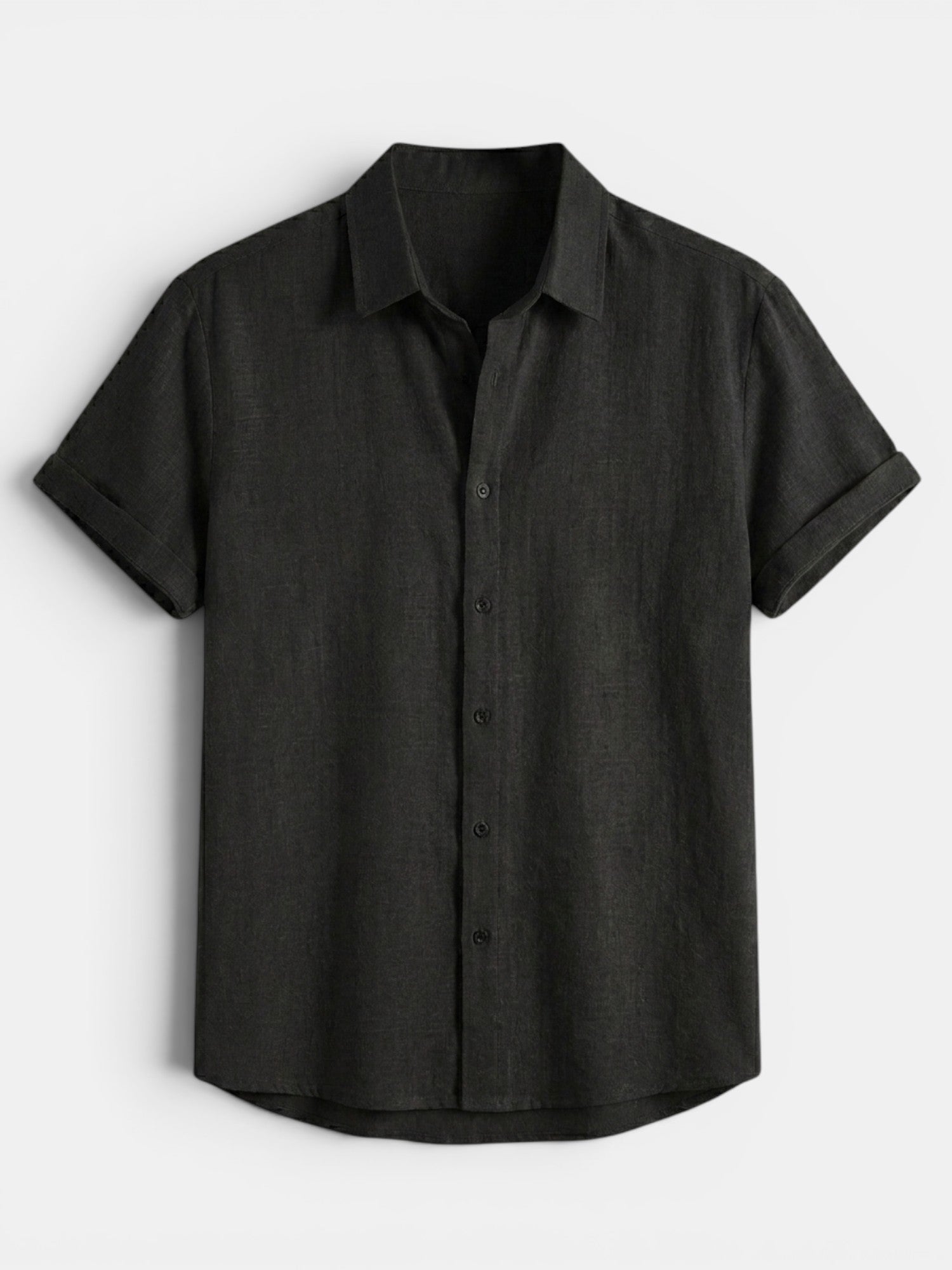 Men’s Cotton Linen Summer Shirt Lightweight Short Sleeve SnugBubs Australia