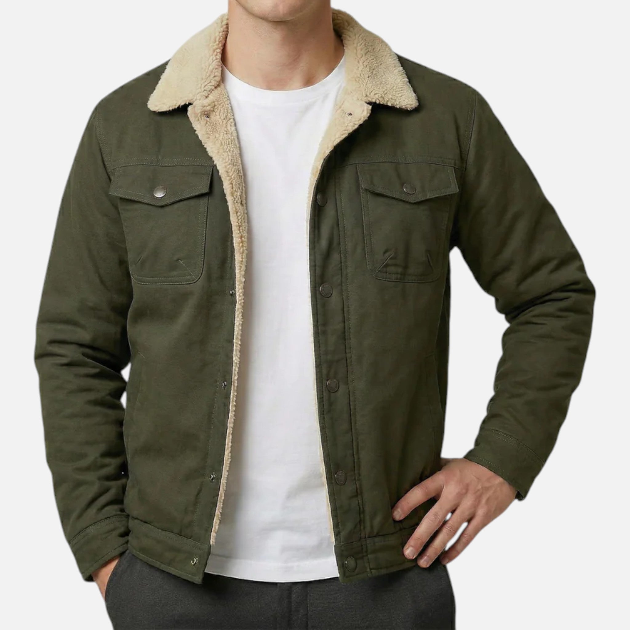 Insulated Wool-Blend Men’s Bomber Jacket SnugBubs Australia