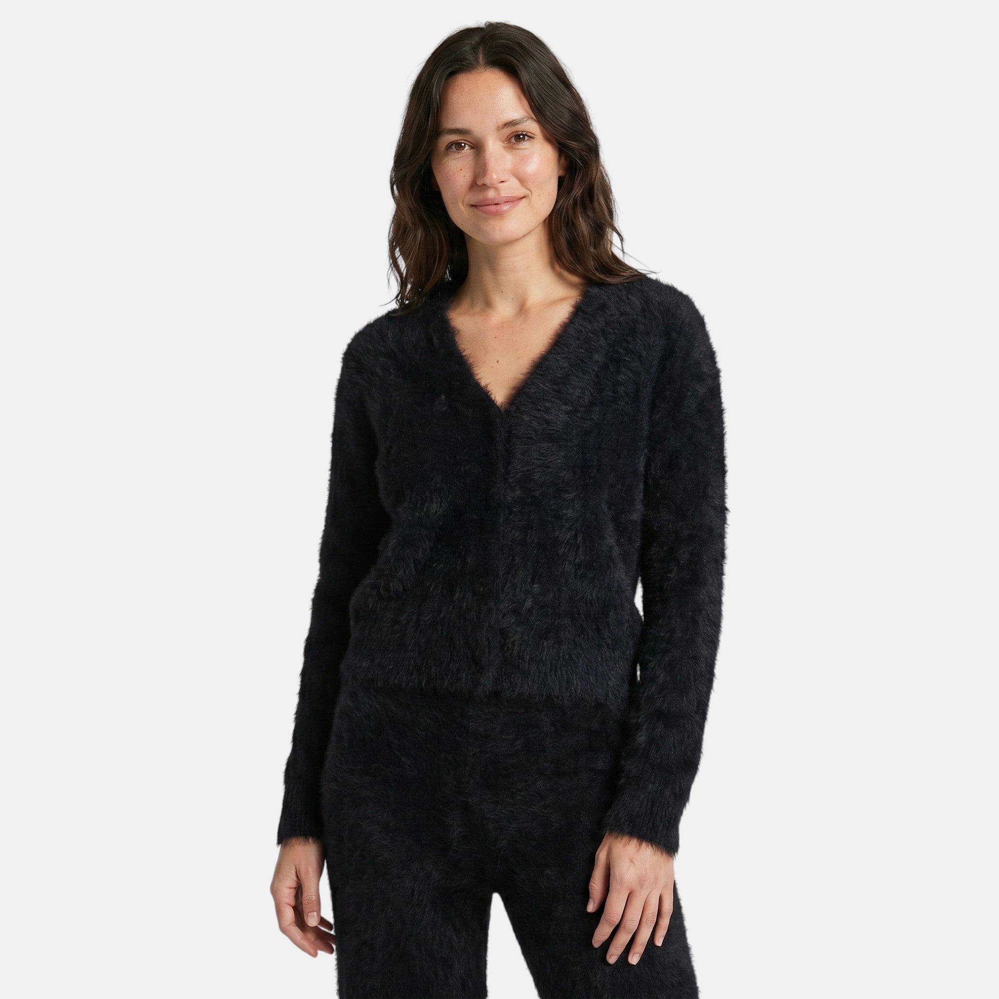 Women's Button Front Cardigan Relaxed Fit Comfortable Sweater SnugBubs Australia