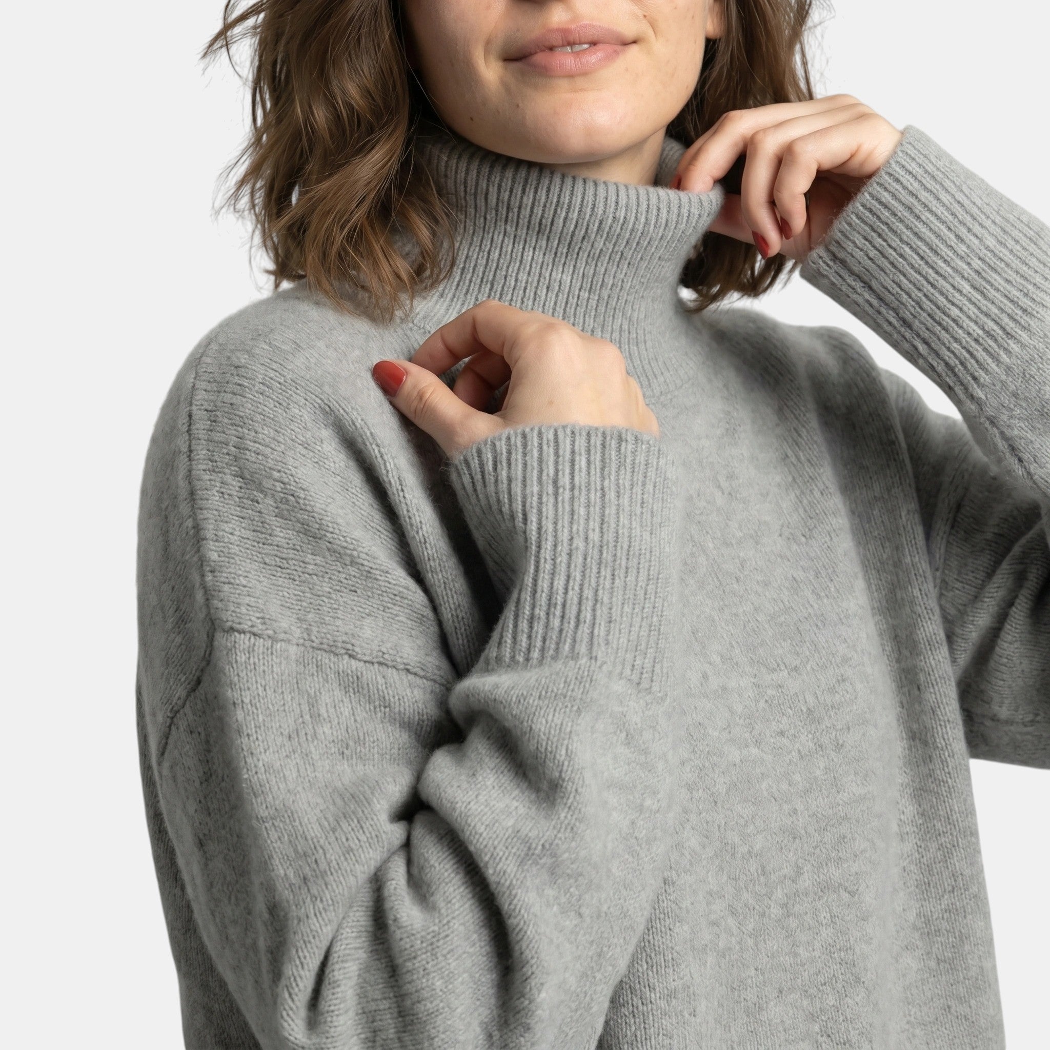Women's Oversized Turtleneck Sweater for Elegant Style SnugBubs Australia