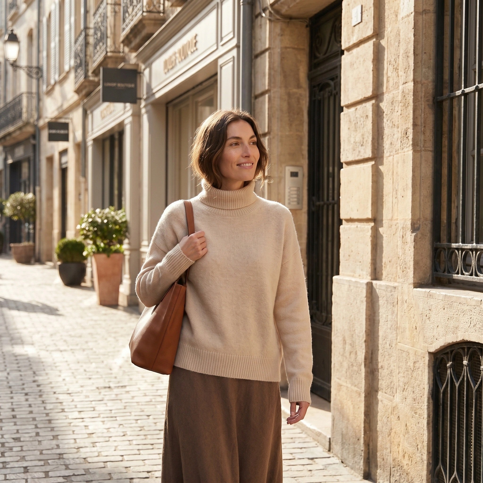 Women's Oversized Turtleneck Sweater for Elegant Style SnugBubs Australia