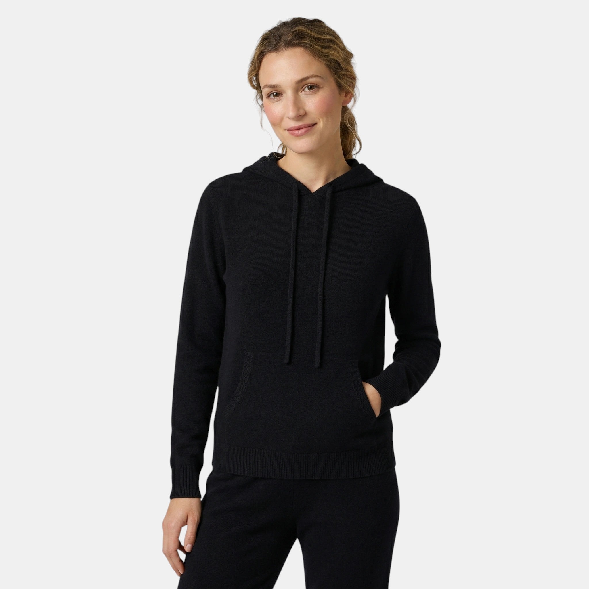 Women's Relaxed Fit Hoodie Warm Lightweight Knit Sweater SnugBubs Australia