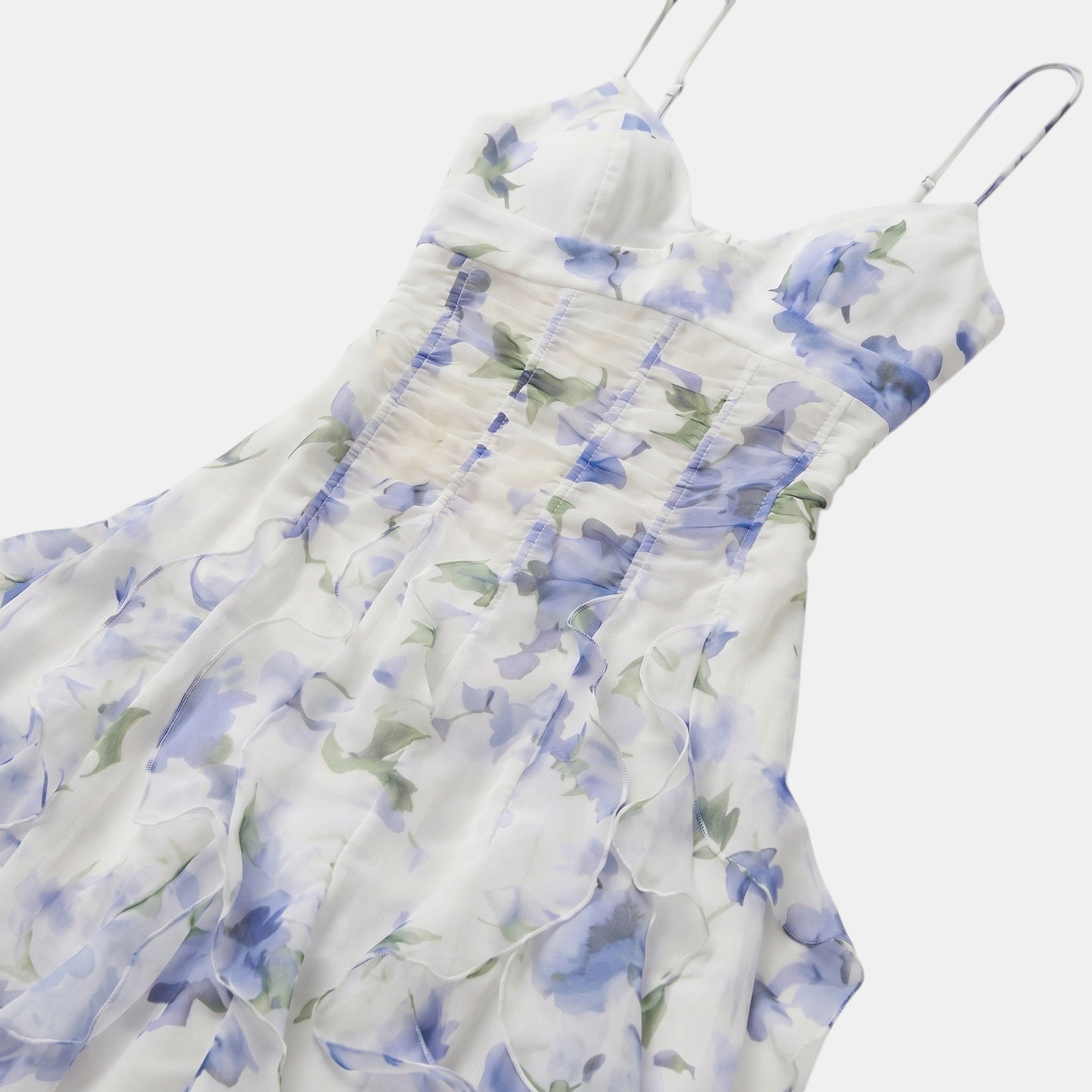 Women's Ruffled Maxi Dress Flowing Floral SnugBubs Australia