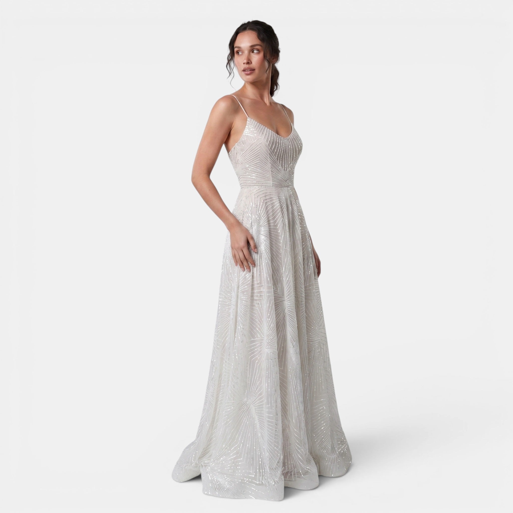 Women's Sequin Maxi Dress Elegant Formal Evening Gown SnugBubs Australia