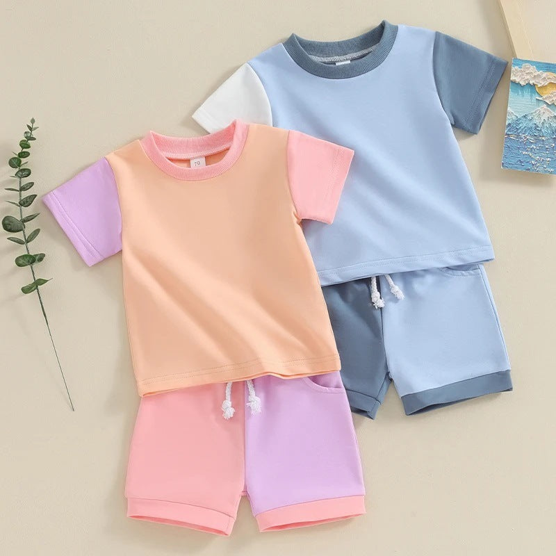 Adorable Color Block Two-Piece Set SnugBubs Australia