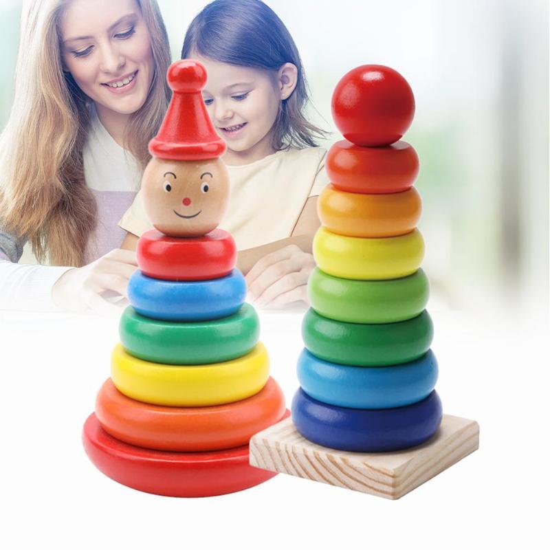 Baby Early Educational Toys-Rainbow Tower SnugBubs Australia