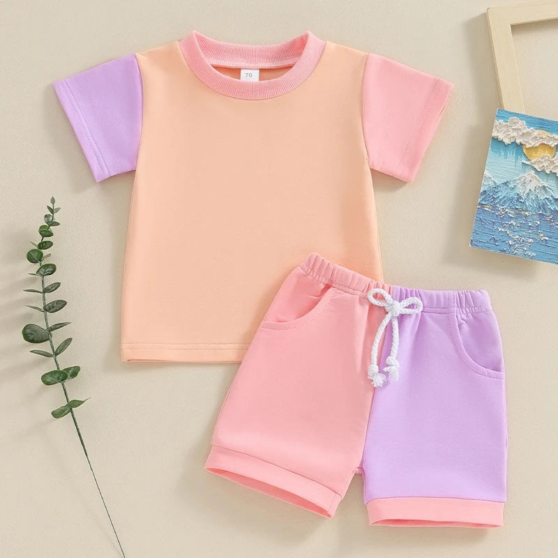 Adorable Color Block Two-Piece Set SnugBubs Australia