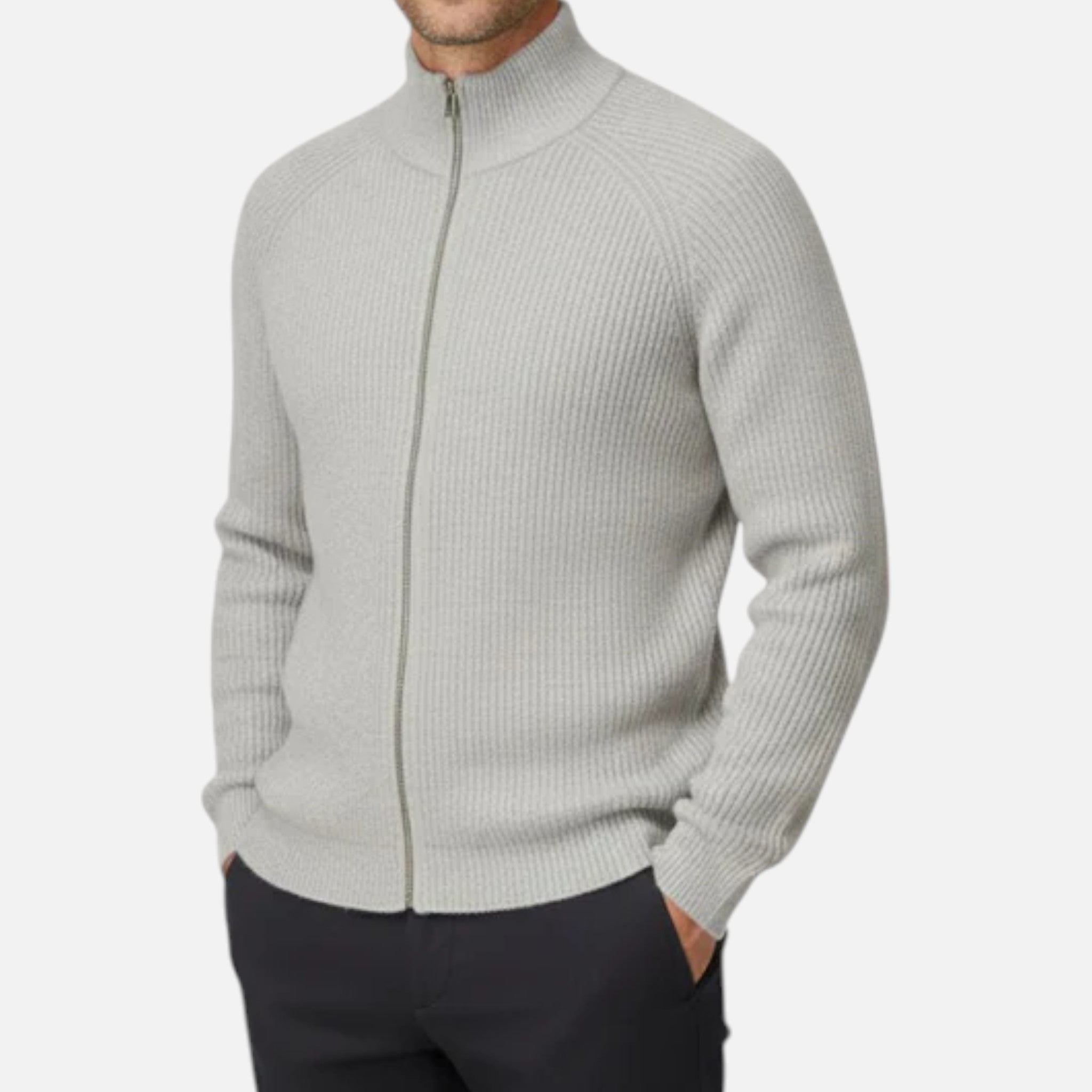Refined Merino Wool Men’s Zip Cardigan SnugBubs Australia