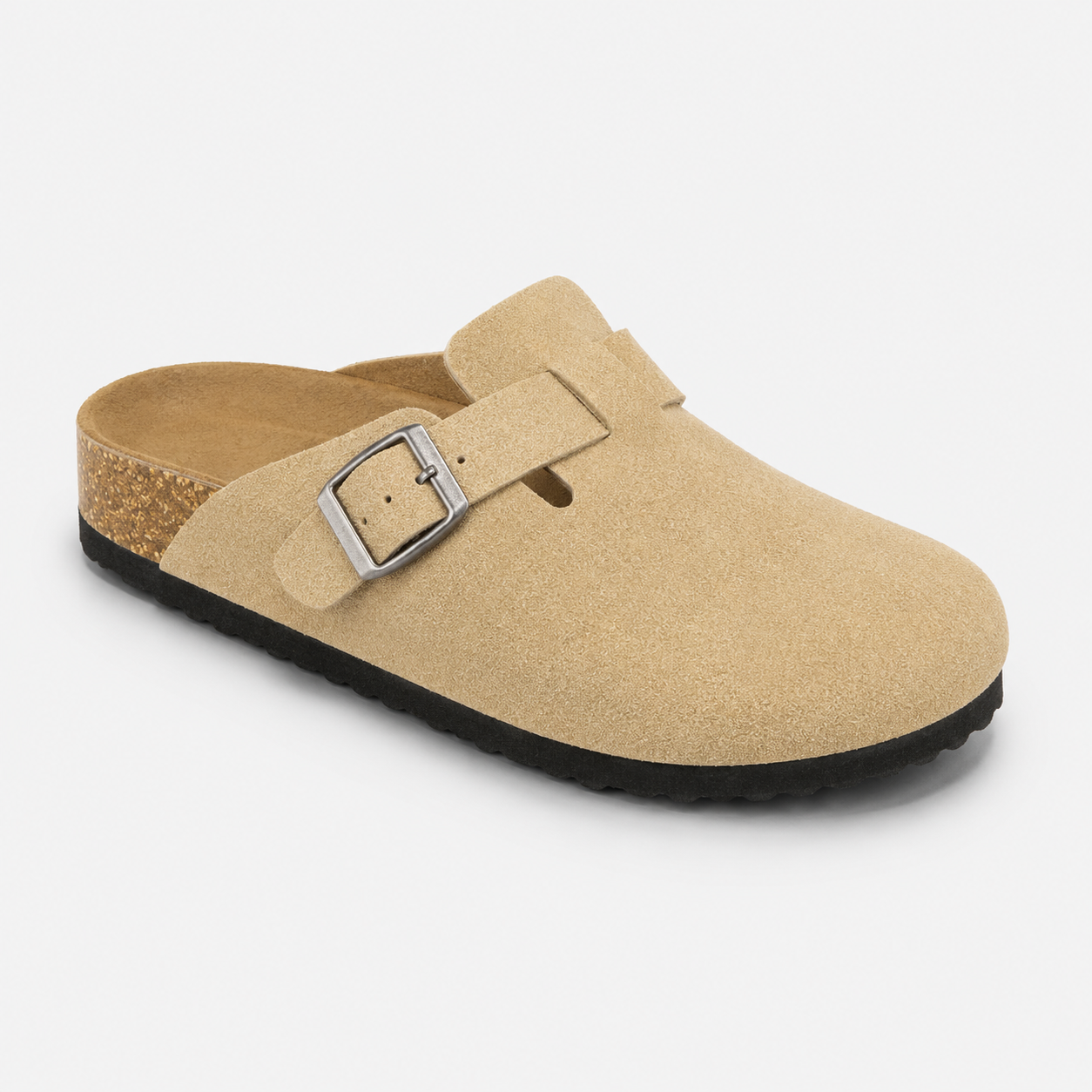 Unisex Buckle Clog Sandals with Contoured Footbed Brindle & Balance