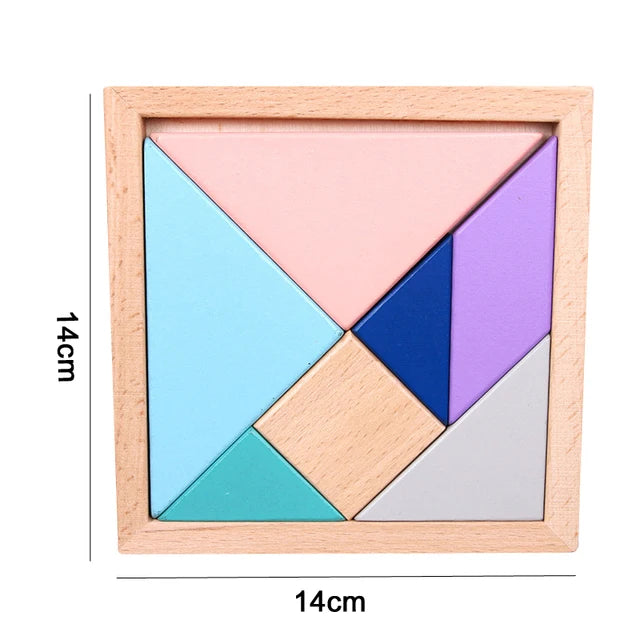 Hot Kids Montessori Wooden Macaron Blocks Learning Toy SnugBubs Australia