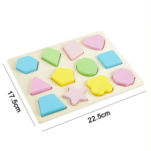 Hot Kids Montessori Wooden Macaron Blocks Learning Toy SnugBubs Australia