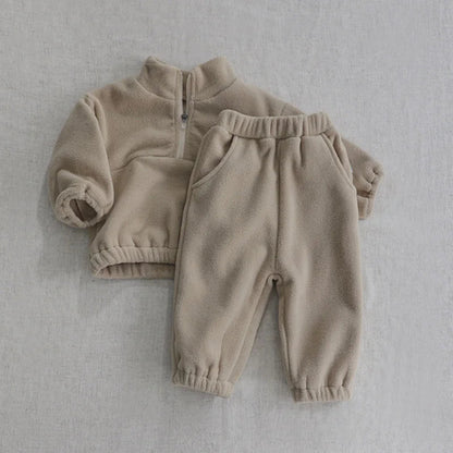 Baby Boy Teddy Hoodie Set SnugBubs Australia