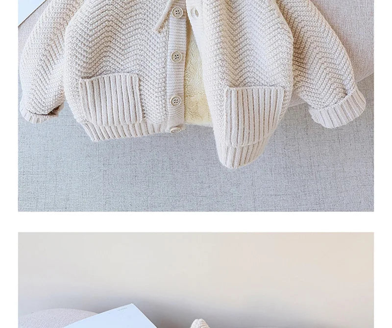 Cozy  Fur Lined Cardigan SnugBubs Australia