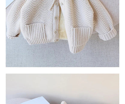 Cozy  Fur Lined Cardigan SnugBubs Australia