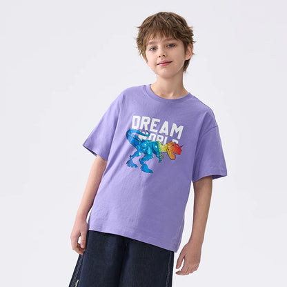 Boys Quick-Dry Pure Cotton Short Sleeve SnugBubs Australia