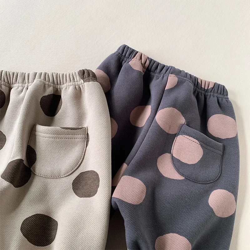 Winter Casual Trousers with Dot Print SnugBubs Australia