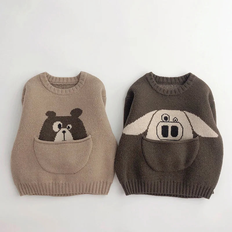 Children’s Cartoon Pullover Sweater SnugBubs Australia