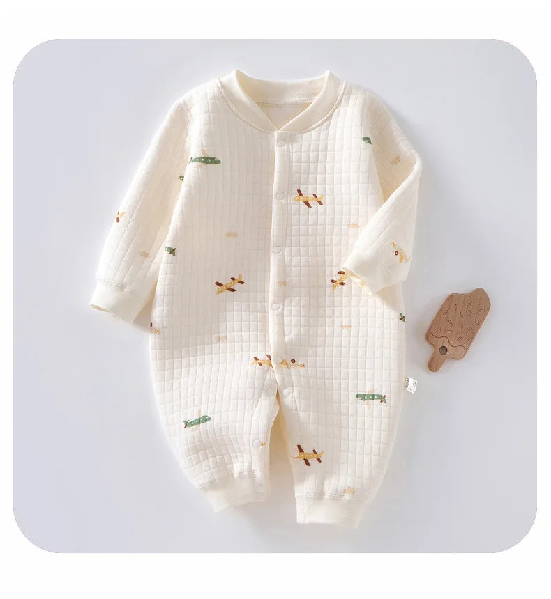 3 Layers Newborn Romper Cotton Bear Bunny Cartoon Baby Girl Jumpsuit Autumn Winter Toddler Outfit Infant Onesie Kids Boy Clothes SnugBubs Australia