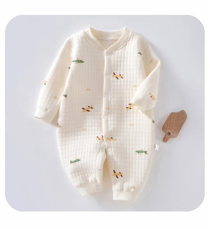 3 Layers Newborn Romper Cotton Bear Bunny Cartoon Baby Girl Jumpsuit Autumn Winter Toddler Outfit Infant Onesie Kids Boy Clothes SnugBubs Australia