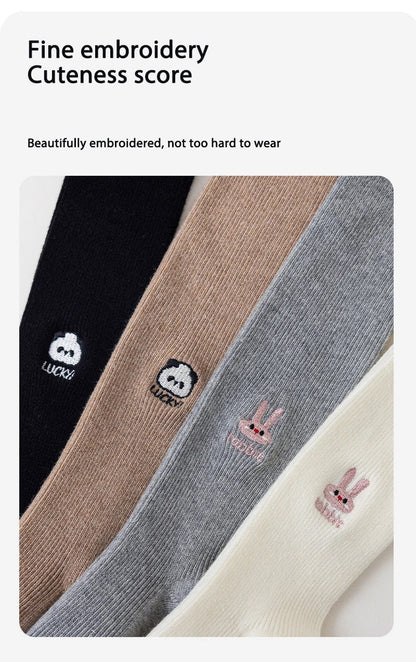 Cartoon Embroidery Girls Leggings SnugBubs Australia