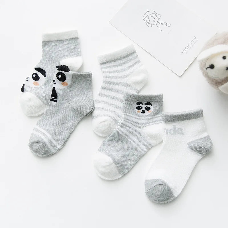 5Pairs/lot 0-2Y Infant Baby Socks Baby Socks for Girls Cotton Mesh Cute Newborn Boy Toddler Socks Baby Clothes Accessories SnugBubs Australia