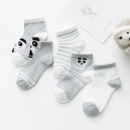 5Pairs/lot 0-2Y Infant Baby Socks Baby Socks for Girls Cotton Mesh Cute Newborn Boy Toddler Socks Baby Clothes Accessories SnugBubs Australia