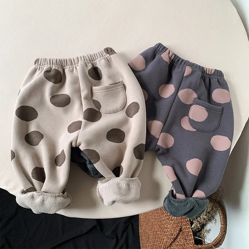 Winter Casual Trousers with Dot Print SnugBubs Australia