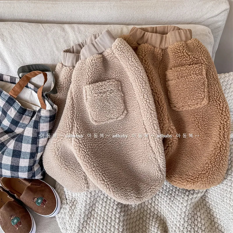 Winter Kids Warm Fleece Pants SnugBubs Australia