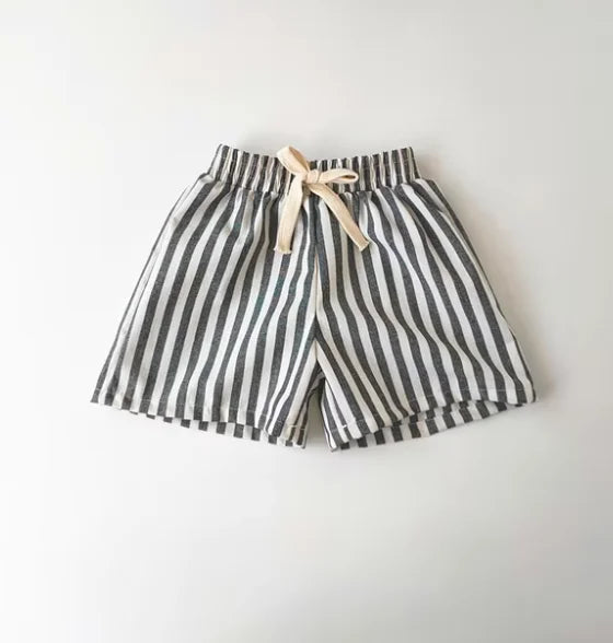 Hemp Cotton Striped Boys' Shorts SnugBubs Australia