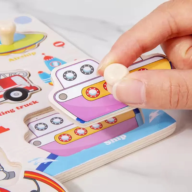 Montessori Wooden Puzzle Collection