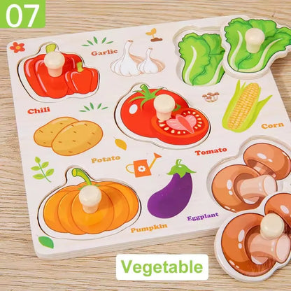 Montessori Wooden Puzzle Collection