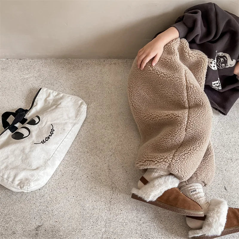 Winter Kids Warm Fleece Pants SnugBubs Australia