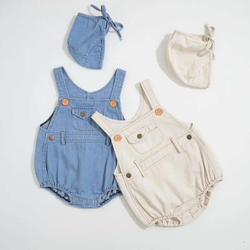 Denim Sling Romper SnugBubs Australia