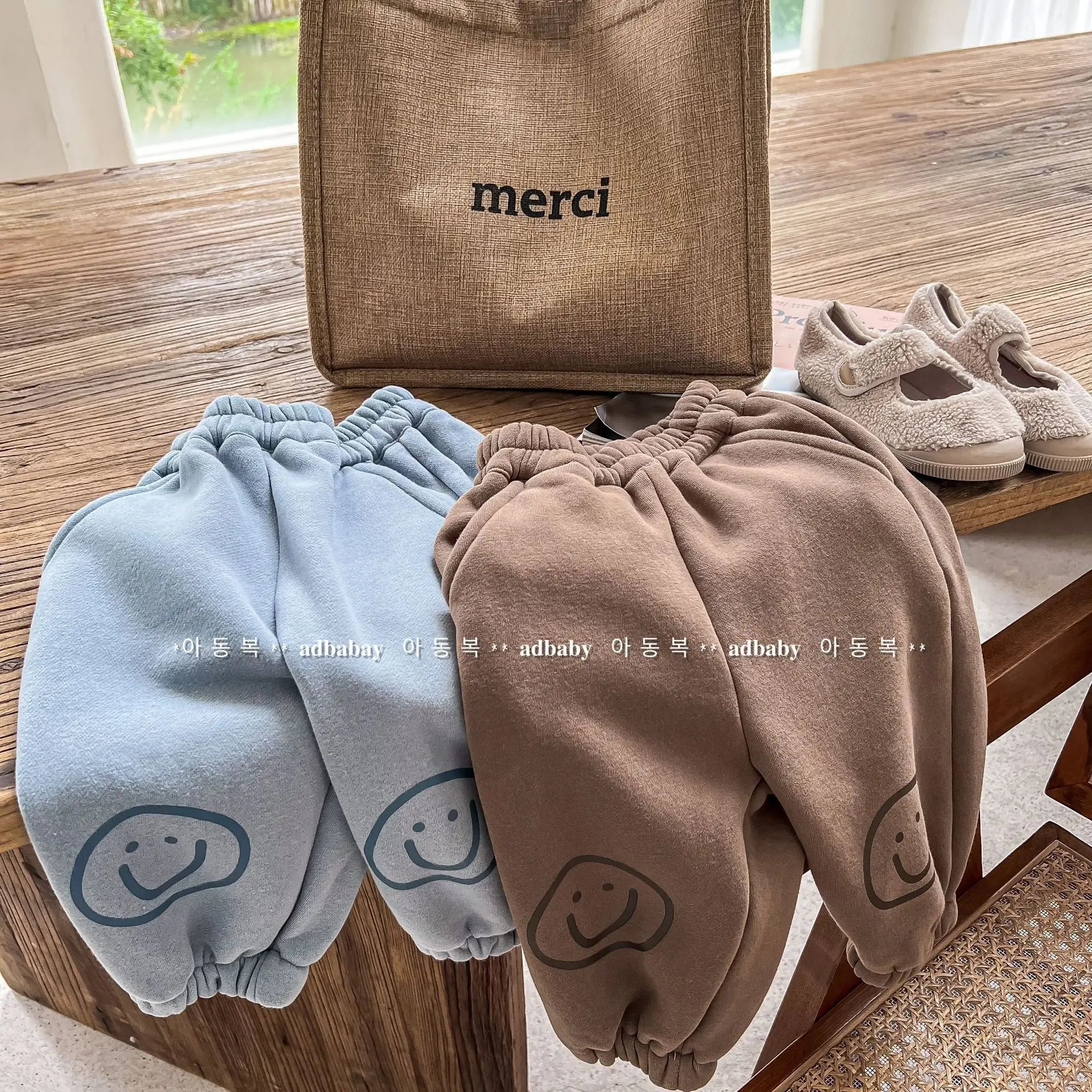 Cute Cartoon Print Thickened Cotton Casual Trousers SnugBubs Australia