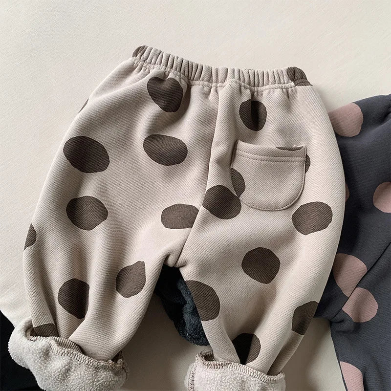 Winter Casual Trousers with Dot Print SnugBubs Australia