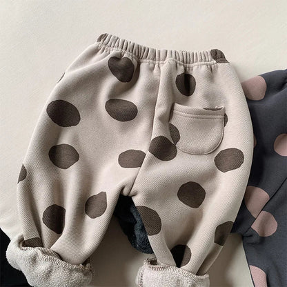 Winter Casual Trousers with Dot Print SnugBubs Australia