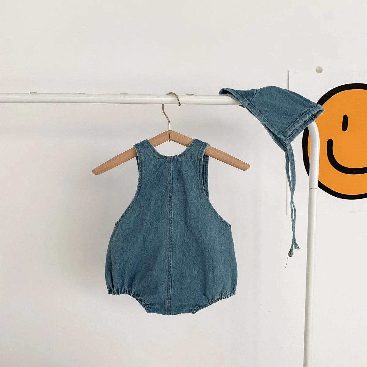 Denim Sling Romper SnugBubs Australia