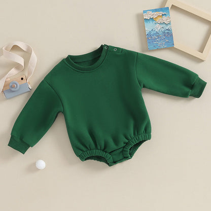 Fleece Solid Color Bubble Bodysuit Sweatshirt SnugBubs Australia