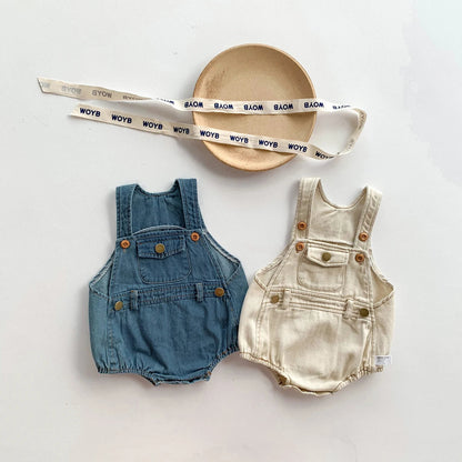 Denim Sling Romper SnugBubs Australia