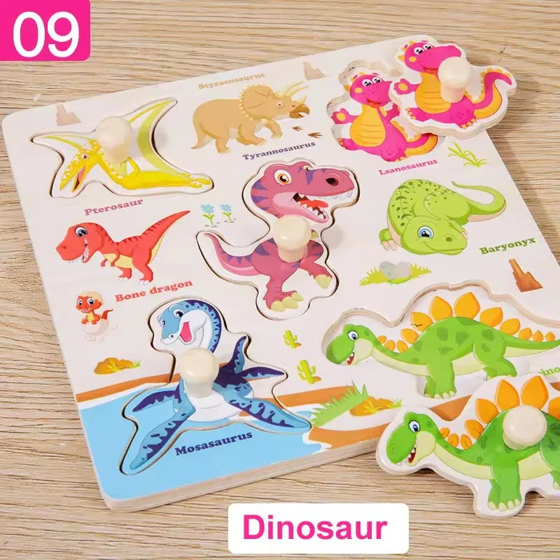 Montessori Wooden Puzzle Collection