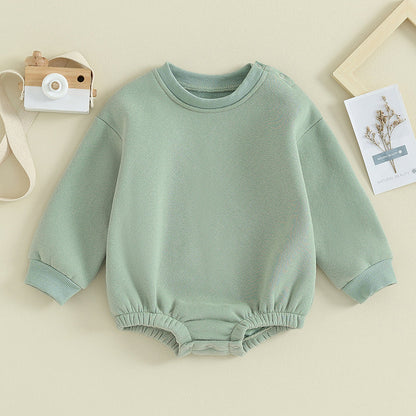 Fleece Solid Color Bubble Bodysuit Sweatshirt SnugBubs Australia